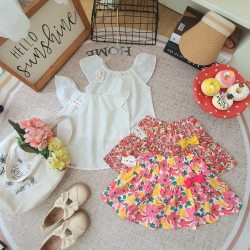 Chân váy hoa kèm quần bé gái size 3- 10-kidsky-bán sỉ Chân váy hoa kèm quần bé gái size 3- 10 Chân váy hoa kèm quần bé gái size 3- 10-CHÂN VÁY XUÂN HÈ SIZE BÉ - TRUNG