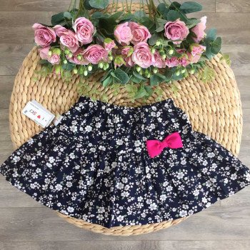 Chân váy hoa thô xuân hè bé gái size 3- 10