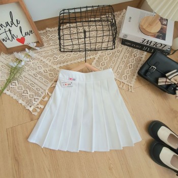 Chân váy xếp ly bản nhỏ mầu trắng size 7 -15