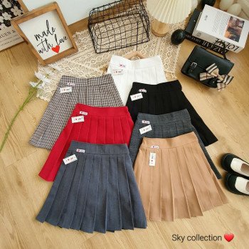 chân váy xếp ly cho bé gái