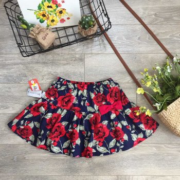 Chân váy xuân hè hoa thô bé gái
