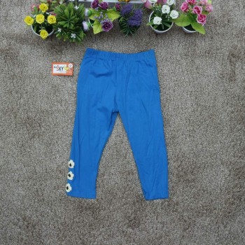 Legging cotton thu bé gái - xanh biển