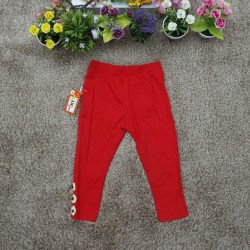 Quần legging thu bé gái - đỏ