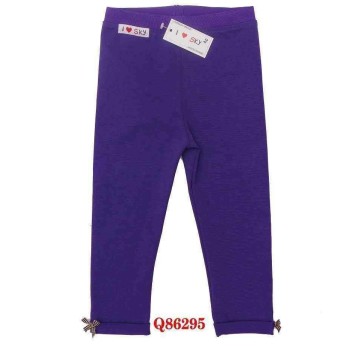 Quần legging gập gấu bé gái- Q86295