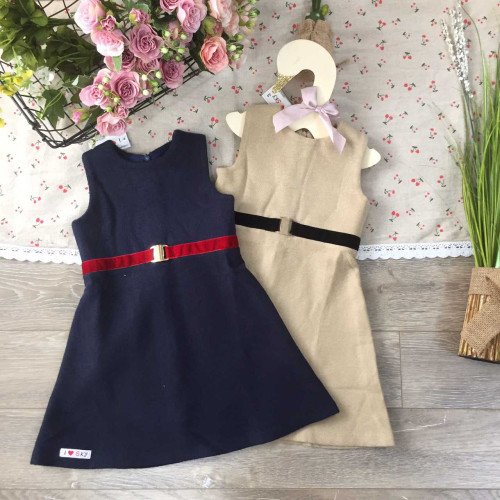 váy len nhung sát nách bé gái size 3 -6-kidsky-bán sỉ váy len nhung sát nách bé gái size 3 -6 váy len nhung sát nách bé gái size 3 -6-