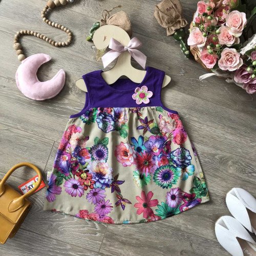 Áo sát nách hoa lanh bé gái- A56135-5-kidsky-bán sỉ Áo sát nách hoa lanh bé gái- A56135-5 Áo sát nách hoa lanh bé gái- A56135-5-