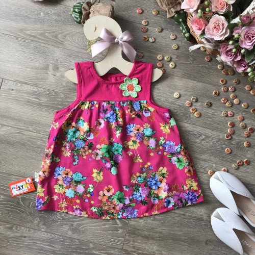 Áo sát nách lanh hoa xuân hè- A56135-4-kidsky-bán sỉ Áo sát nách lanh hoa xuân hè- A56135-4 Áo sát nách lanh hoa xuân hè- A56135-4-