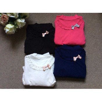 Áo cổ lọ cotton size đại bé gái 