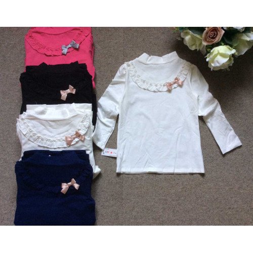 Áo cổ lọ cotton size đại bé gái-