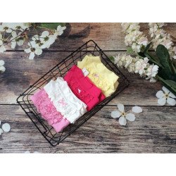 Áo cotton thun cổ lọ bé gái size 1-5