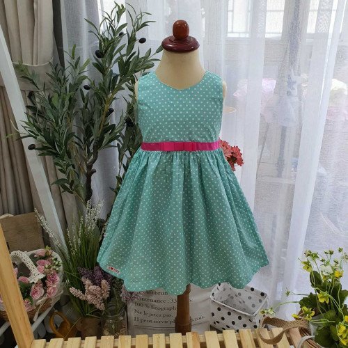 váy SN chấm bi - V2785-kidsky-bán sỉ váy SN chấm bi - V2785 váy SN chấm bi - V2785-