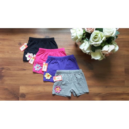 Quần đùi cotton co giãn bé gái bông hoa len-kidsky-bán sỉ Quần đùi cotton co giãn bé gái bông hoa len Quần đùi cotton co giãn bé gái bông hoa len-QUẦN XUÂN HÈ BÉ GÁI
