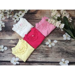 Áo cổ lọ cotton thun co giãn bé gái size 6-10