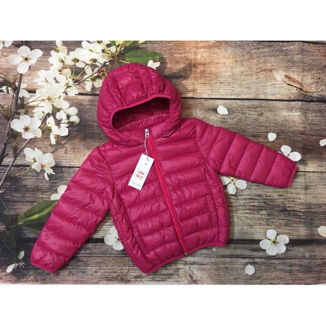 Áo phao bé gái siêu nhẹ-