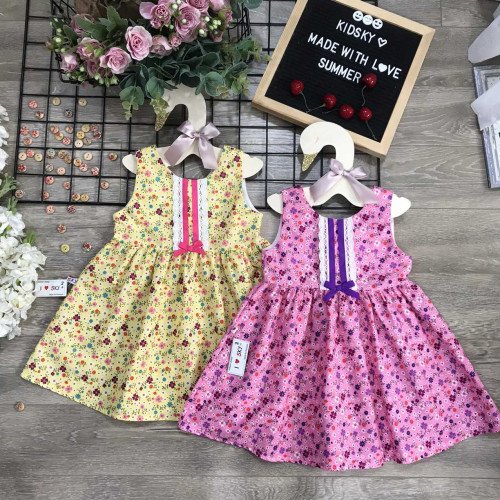 Váy hoa ren ngực xuân hè bé gái size 2-6 - VT2095-kidsky-bán sỉ Váy hoa ren ngực xuân hè bé gái size 2-6 - VT2095 Váy hoa ren ngực xuân hè bé gái size 2-6 - VT2095-
