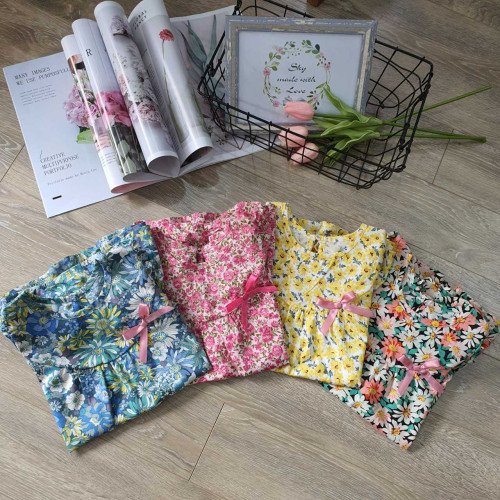 Váy hoa đuôi cá nơ eo size 2-6 - v7065-kidsky-bán sỉ Váy hoa đuôi cá nơ eo size 2-6 - v7065 Váy hoa đuôi cá nơ eo size 2-6 - v7065-