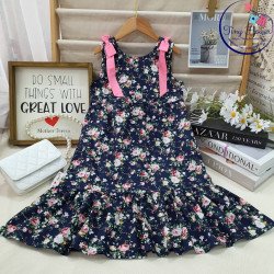 Váy hoa maxi đuôi cá trẻ em size 7-10 Váy hoa maxi đuôi cá trẻ em size 7-10