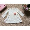 Áo váy len phối hoa đính ngực  size 2-6-