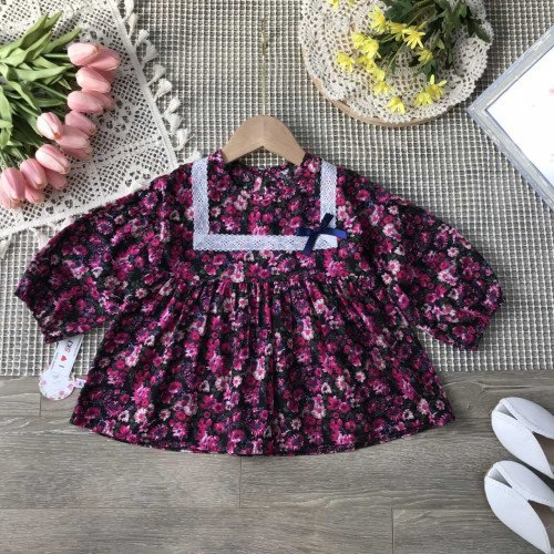 Áo váy babydoll hoa nhí size 2-6-kidsky-bán sỉ Áo váy babydoll hoa nhí size 2-6 Áo váy babydoll hoa nhí size 2-6-
