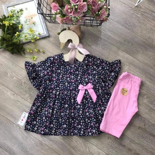 Bộ hoa tay loe bé gái quần legging size 2-6-kidsky-bán sỉ Bộ hoa tay loe bé gái quần legging size 2-6 Bộ hoa tay loe bé gái quần legging size 2-6-BỘ XUÂN HÈ BÉ GÁI