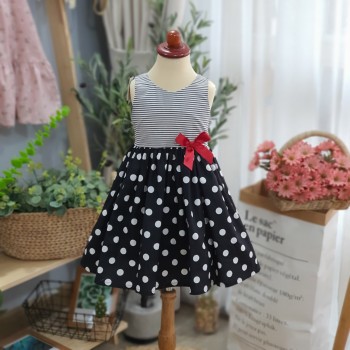 Váy sát nách thân kẻ chân bi size 5-10