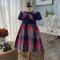 Váy xuân hè bé gái cổ nơ size 2-6 