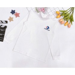 Áo cổ lọ cotton bé trai thêu hình size 11-18