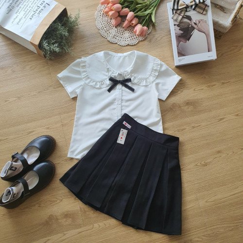 Áo sơ mi học sinh nữ cổ bèo size 7 -11-kidsky-bán sỉ Áo sơ mi học sinh nữ cổ bèo size 7 -11 Áo sơ mi học sinh nữ cổ bèo size 7 -11-ÁO SƠ MI CỘC TAY BÉ GÁI