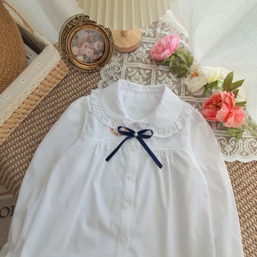Áo sơ mi trắng dài tay học sinh tiểu học size 6 -10-kidsky-bán sỉ Áo sơ mi trắng dài tay học sinh tiểu học size 6 -10 Áo sơ mi trắng dài tay học sinh tiểu học size 6 -10-ÁO SƠ MI DÀI TAY BÉ GÁI