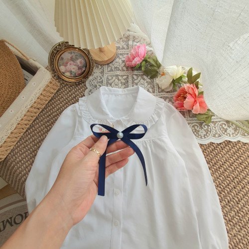 Áo sơ mi trắng dài tay học sinh tiểu học size 6 -10-kidsky-bán sỉ Áo sơ mi trắng dài tay học sinh tiểu học size 6 -10 Áo sơ mi trắng dài tay học sinh tiểu học size 6 -10-ÁO SƠ MI DÀI TAY BÉ GÁI