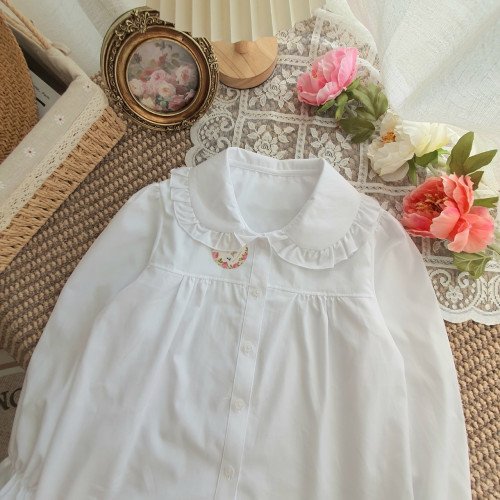 Áo sơ mi trắng dài tay học sinh tiểu học size 6 -10-kidsky-bán sỉ Áo sơ mi trắng dài tay học sinh tiểu học size 6 -10 Áo sơ mi trắng dài tay học sinh tiểu học size 6 -10-ÁO SƠ MI DÀI TAY BÉ GÁI