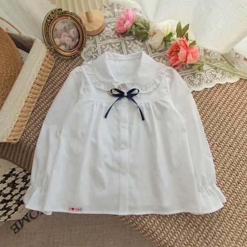 Áo sơ mi trắng dài tay học sinh tiểu học size 6 -10-kidsky-bán sỉ Áo sơ mi trắng dài tay học sinh tiểu học size 6 -10 Áo sơ mi trắng dài tay học sinh tiểu học size 6 -10-ÁO SƠ MI DÀI TAY BÉ GÁI